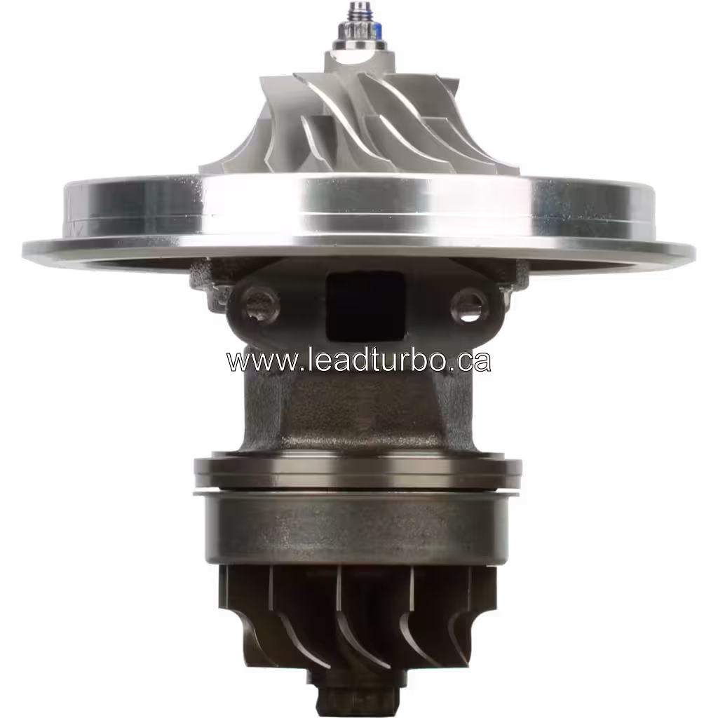 FOR 3802291 H1C turbo core front view showing compressor and turbine wheels