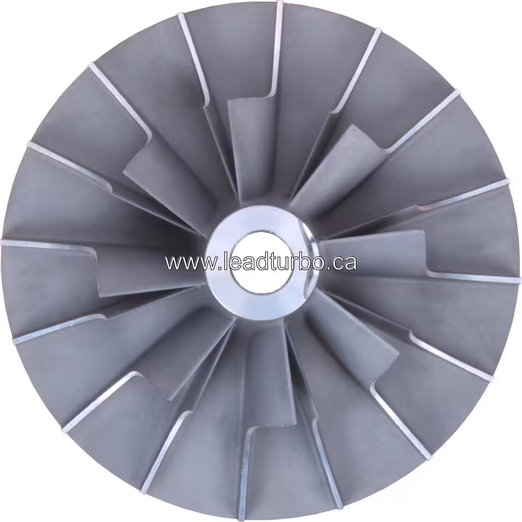 Komatsu SA6D155-4A compressor wheel radial blade design