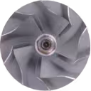 Vue latérale de l'arbre du rotor de turbocompresseur J96