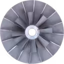 Roue de compresseur Komatsu SA6D155-4A vue de face