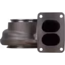 148387 4LE556 turbine housing front view with two-port flange
