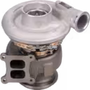 4024967 HX55 Turbocharger top view showing machined compressor housing