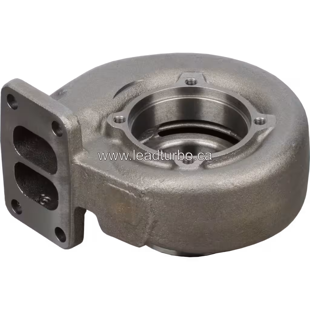 Cummins 4BTA turbine housing bottom view with mounting holes