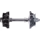 FOR 466789-0001 RA J96 Rotor Assy front view showing compressor and turbine wheels