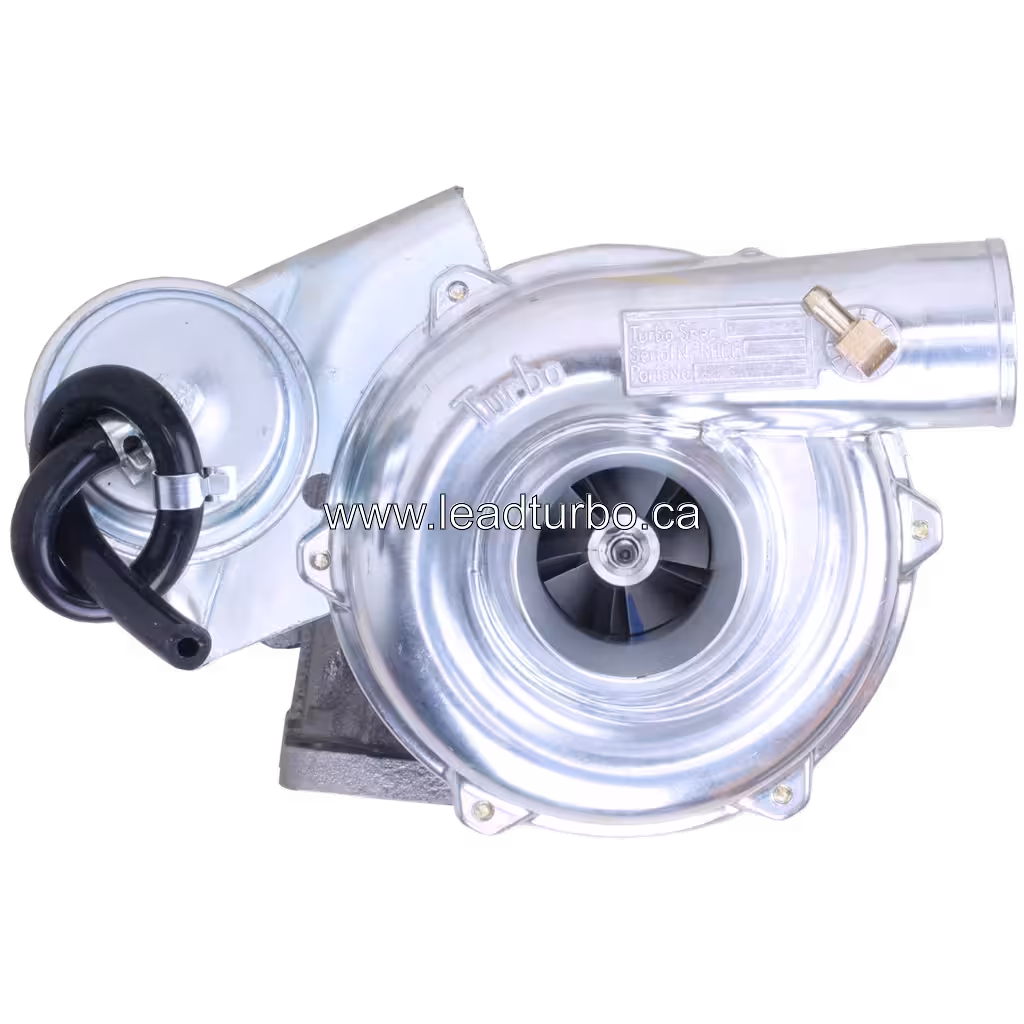 Front view of 8-94477-7340 turbocharger for Isuzu 4BD1-T showing compressor inlet and actuator