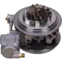 Détail de la roue compresseur et turbine du cœur HE431V
