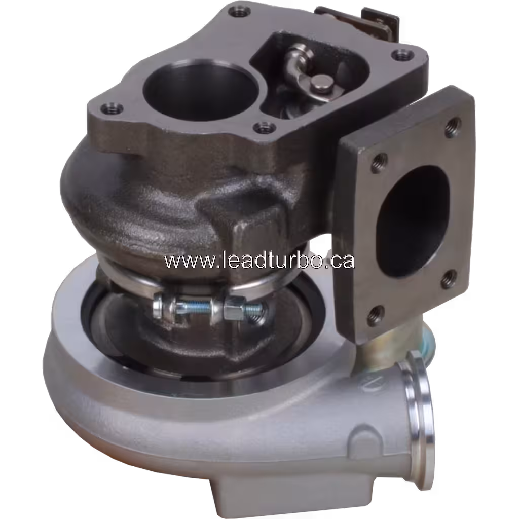 Turbocompresseur 3779515 HE200WG vue de dessous avec connecteur