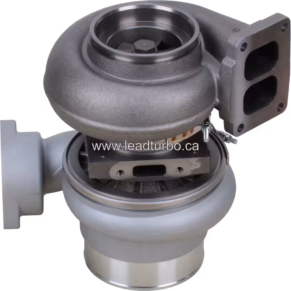 Turbocompresseur de remplacement 6505-52-5510 KTR110G-776B pour Komatsu WA600-1 bottom 45 degree view