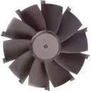 Roue turbine GTA5518 vue de dessus montrant le moyeu hexagonal