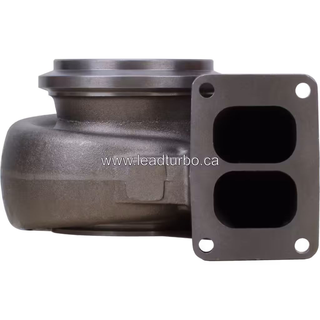 14961016100 S410SX turbine housing front view with two-port flange