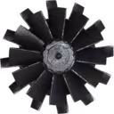 434715-0003 GT2052S turbine wheel top view