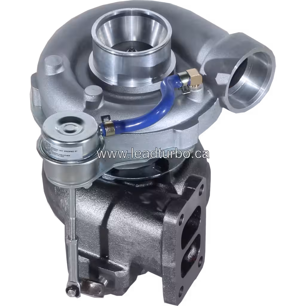 TBP408 turbocharger turbine housing and compressor wheel detail