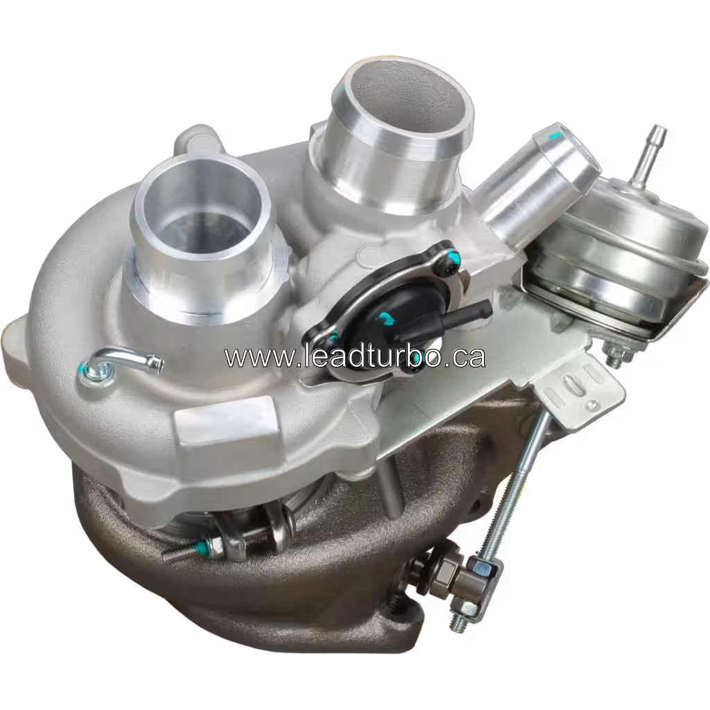 Front view of BL3E9G438UA turbocharger compressor housing