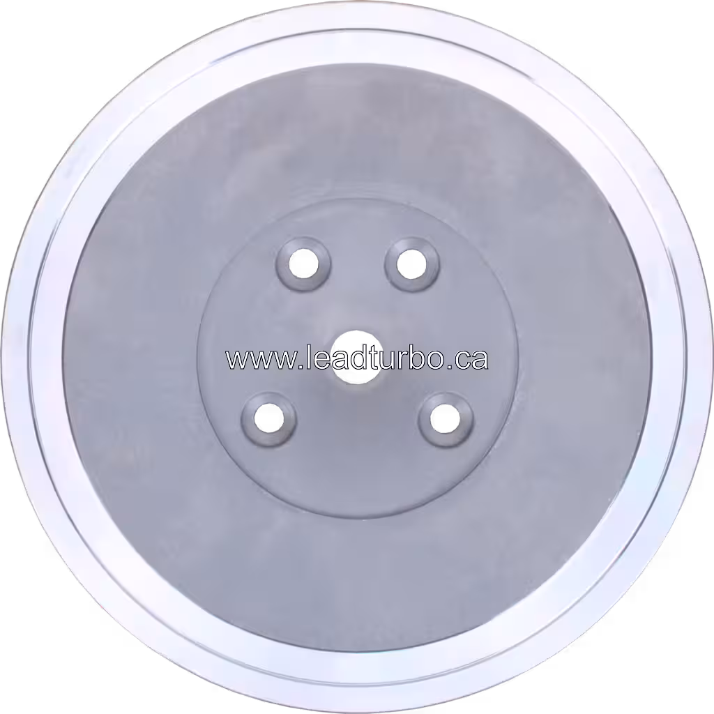Pièce de rechange back plate turbo J96 avec finition polie et bordure cuivrée