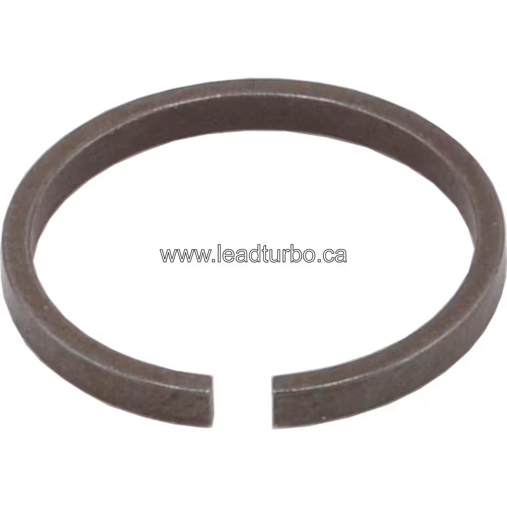 Turbocharger piston ring component for heavy equipment