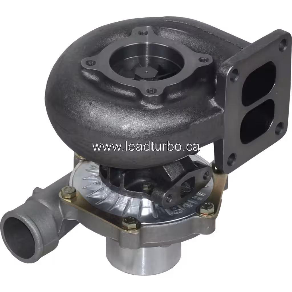 Turbocompresseur 14201-Z5567 vue inférieure montrant le carter central et les ports d'huile