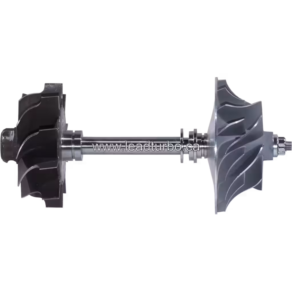 FOR 4029184 RA J96 Rotor Assy front view showing two impellers on central shaft