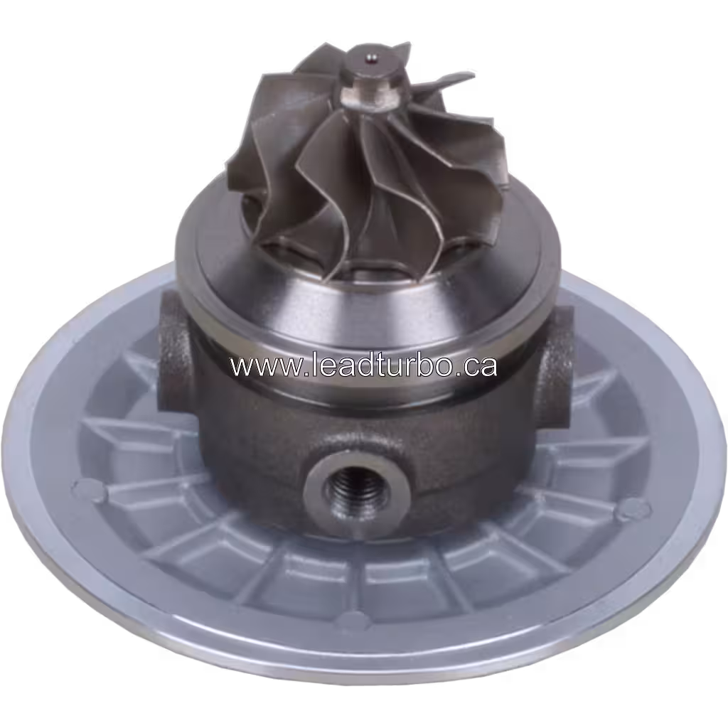 Bottom view of J96 turbo core FOR 736210-0009-R showing turbine wheel