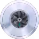 Front view of J96 turbo core FOR 736210-0009-R showing compressor wheel