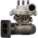 Vue avant du turbocompresseur 466334-0004 TA3401 montrant la roue compresseur