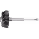 49132-09110 TW turbine wheel side profile with long shaft and threaded tip