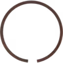 Bague de piston HX83 vue en angle, composant de turbocompresseur