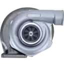 Caterpillar 3304 7000CC 4L Turbocharger Side Profile