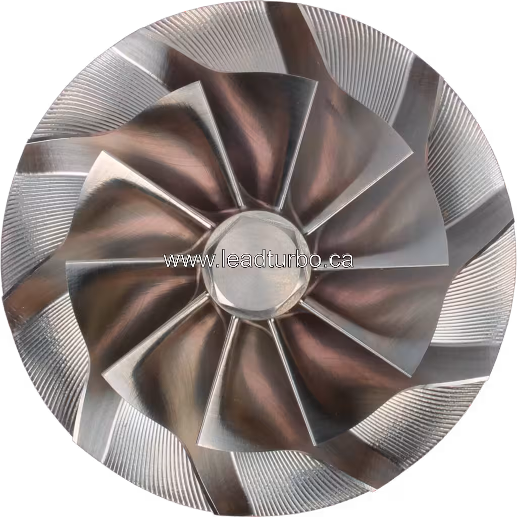 Compressor Wheel 735666-0024 GTB4708BLN – Remplacement CAT Earth Moving top view