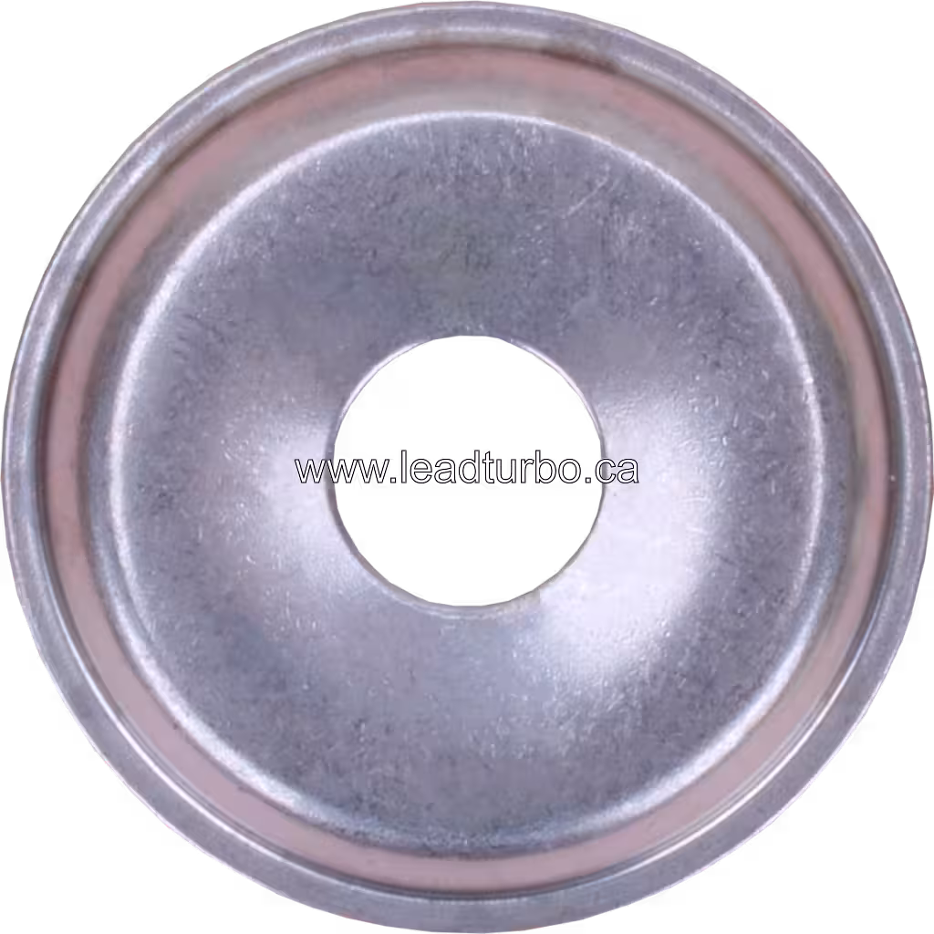 Heat shield RHF55 8980302170 HS vue en angle 45 degrés, finition argentée