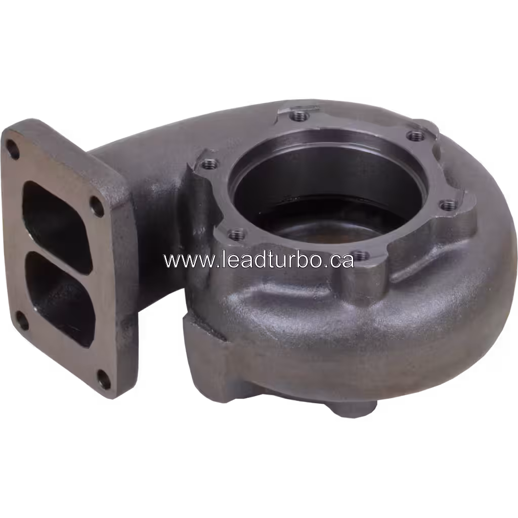 Cast metal K36-87-01 TH turbine housing with dark grey finish