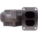 K36-87-01 TH J96 turbine housing front view showing two-port inlet flange