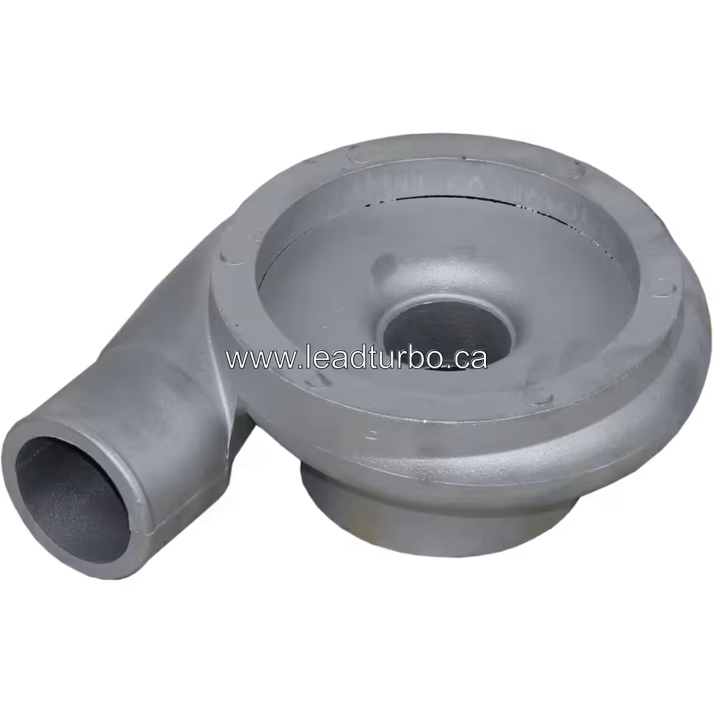 Turbocharger compressor housing inlet and outlet ports