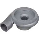 Turbocharger compressor housing inlet and outlet ports