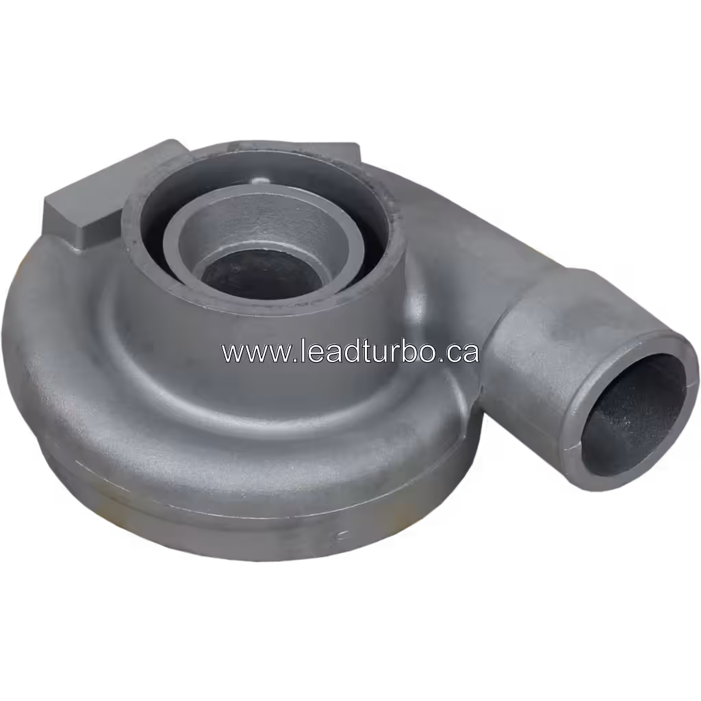 Aftermarket turbo compressor housing side view