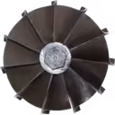 Détail de la roue turbine de turbocompresseur J96
