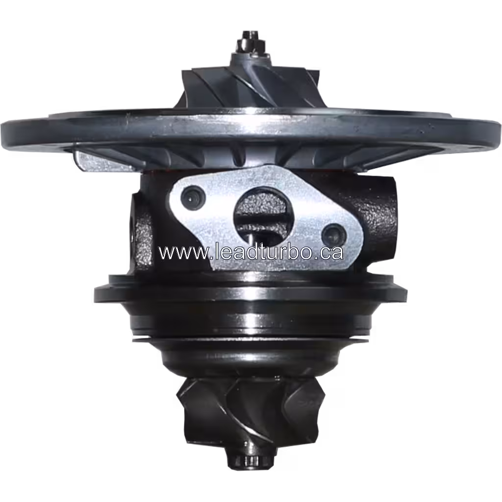 Vue avant du core de turbocompresseur FOR 8973053020 avec roue de turbine visible