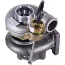Front view of 2674A326 turbocharger assembly