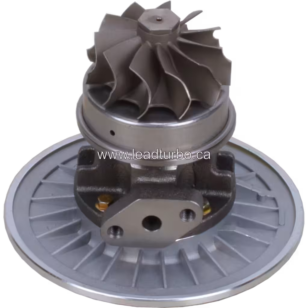 408105-0307 turbo core bottom view with turbine housing radial fins