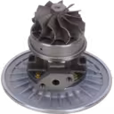 408105-0307 turbo core bottom view with turbine housing radial fins