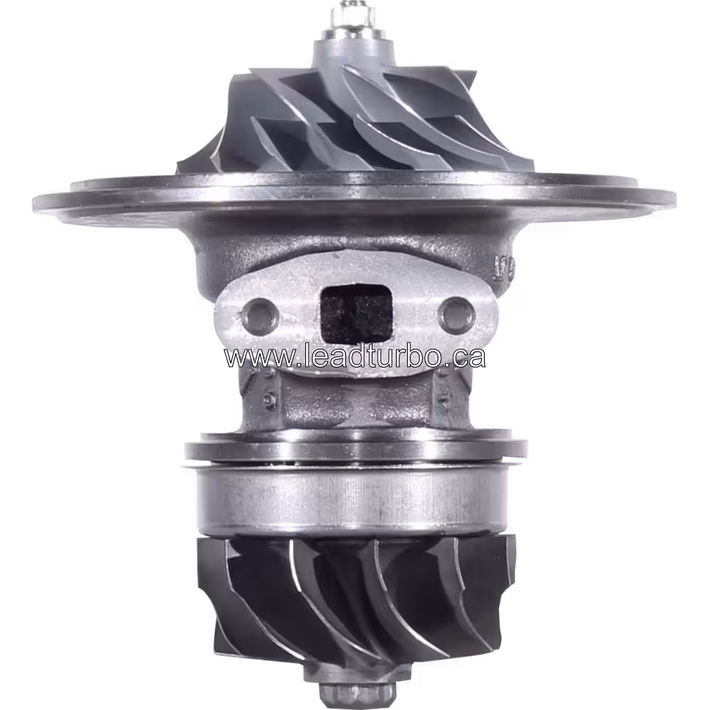 Vue avant du core turbo HX50 FOR 1485645 avec logement de turbine twin-scroll