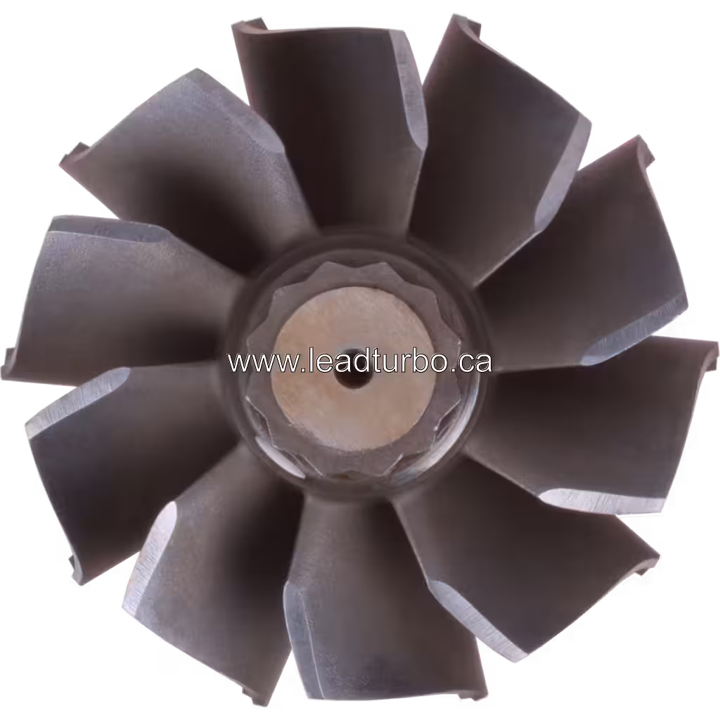 Roue de turbine 318933 vue de dessus montrant le moyeu central
