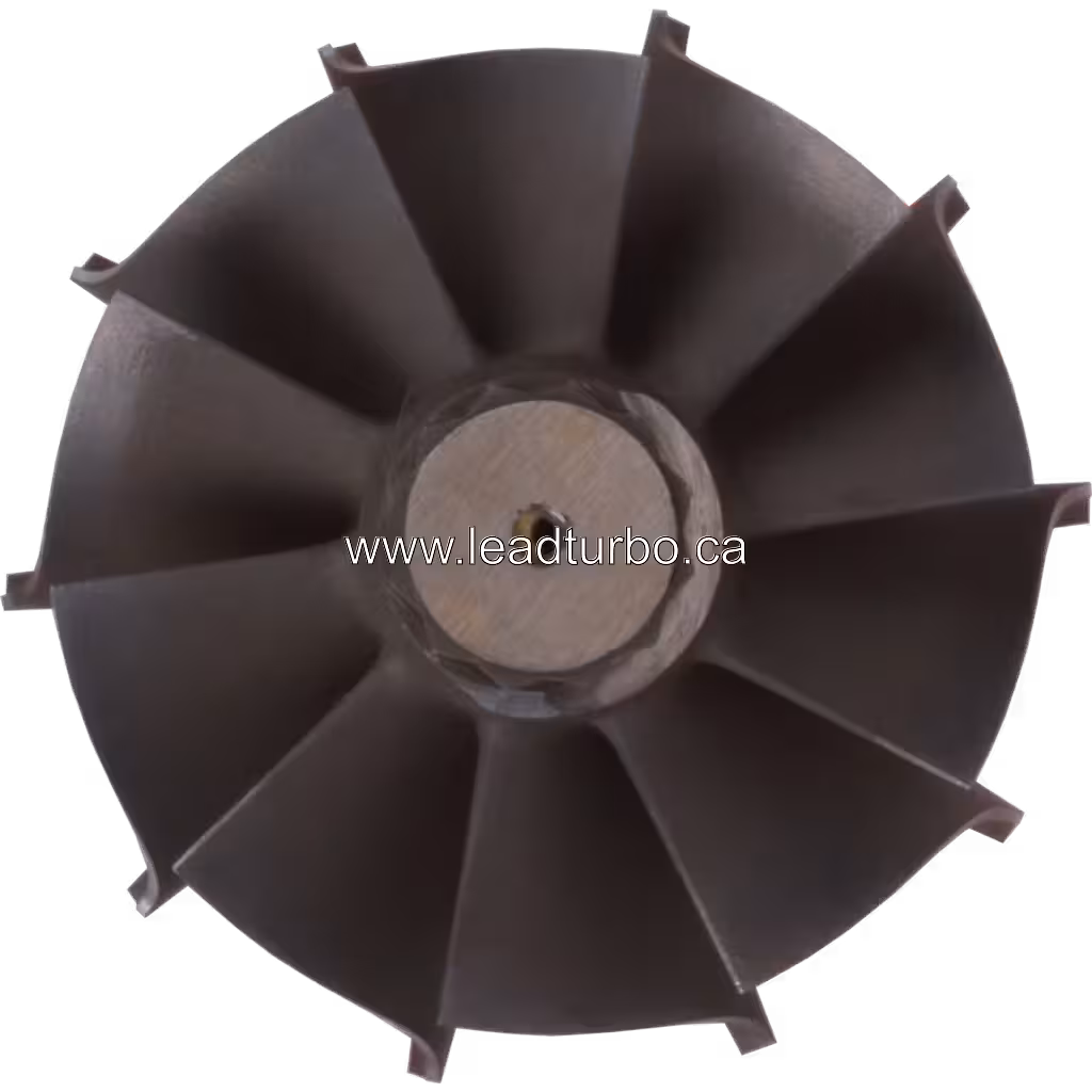 Vue arrière de la roulette turbine 318336 montrant le perçage central