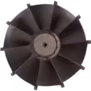 Vue arrière de la roulette turbine 318336 montrant le perçage central