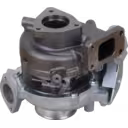 GT22V turbocharger for Hino N04C engines bottom view with mounting bracket and electrical related electrical detail