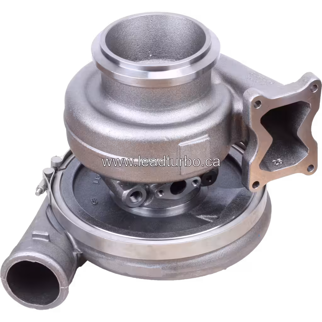 Turbocompresseur 4047297 HE851 pour Cummins QSK60 2700HP bottom 45 degree view