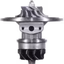 Vue avant du core de turbocompresseur J96 réf. 53319707141 avec roue de turbine et compresseur