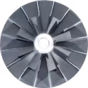 Roue Compresseur KTR130-9F (FOR 6502-12-9003 CW) de Turbochargeur pour Komatsu D355A-3