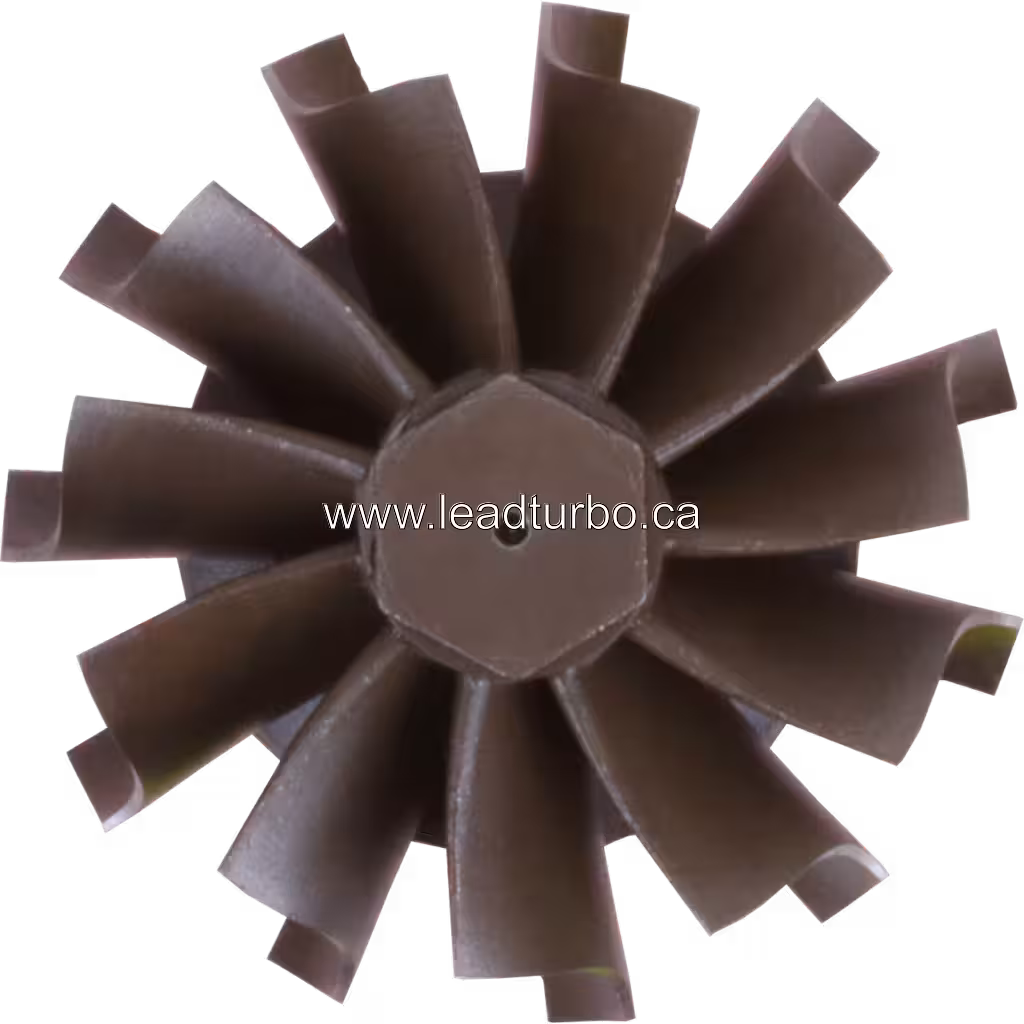 Vue de la roue de turbine MWM 6 10TCA