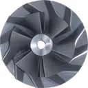 Metallic turbocharger compressor wheel for Hyundai HD72
