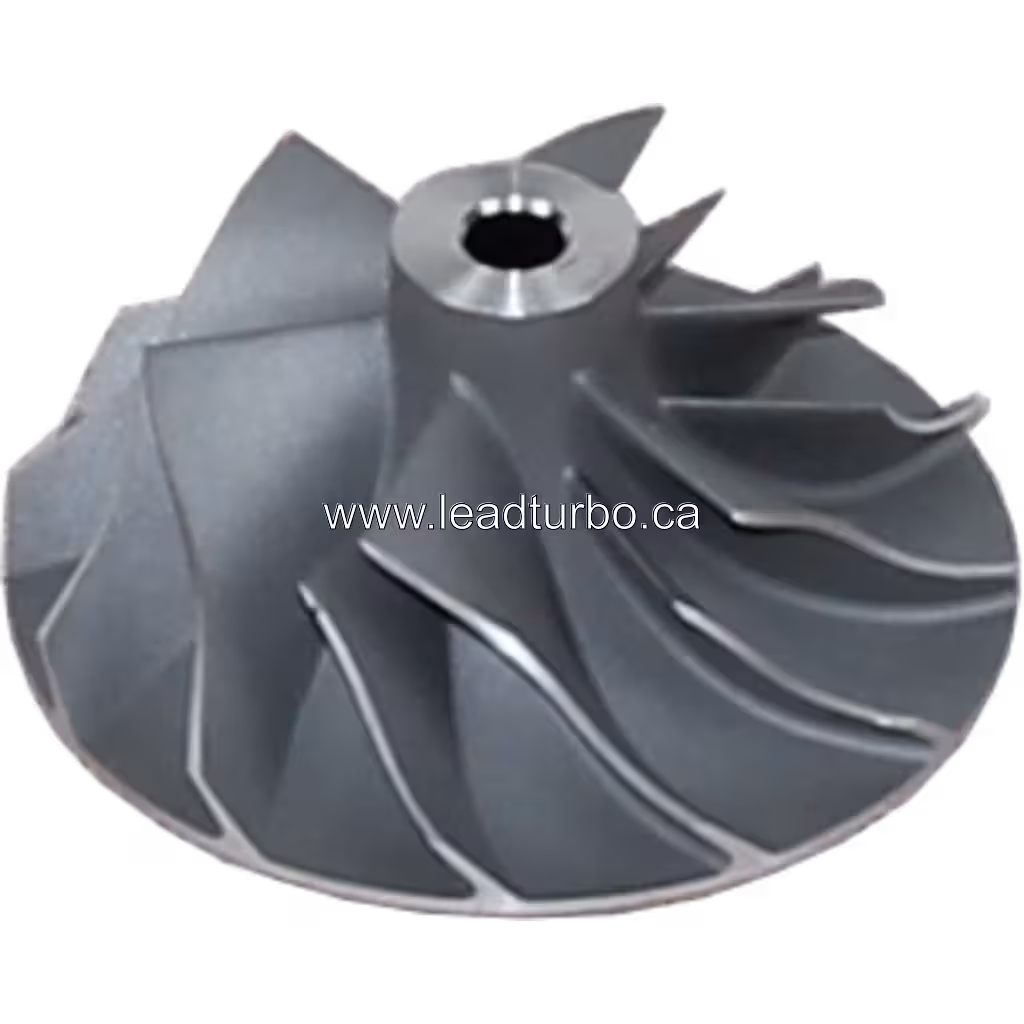 451584-0007 GT2052S compressor wheel top view